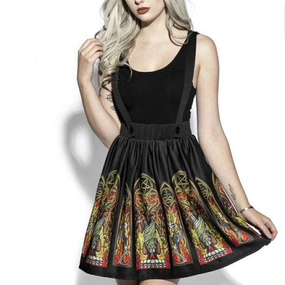 Hot Topic Dresses & Skirts - Black Craft suspender Skirt